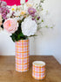 Noss and Co Hand Painted Ceramic Vases